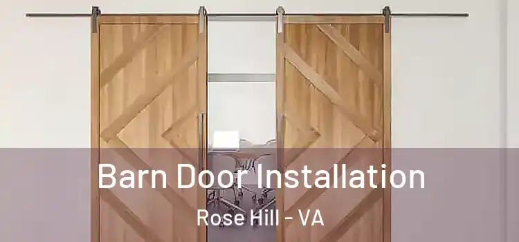 Barn Door Installation Rose Hill - VA