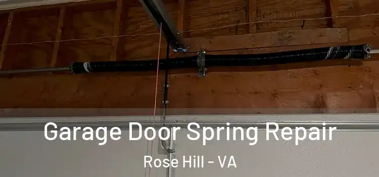  Garage Door Spring Repair Rose Hill - VA