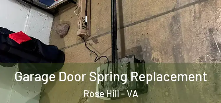  Garage Door Spring Replacement Rose Hill - VA