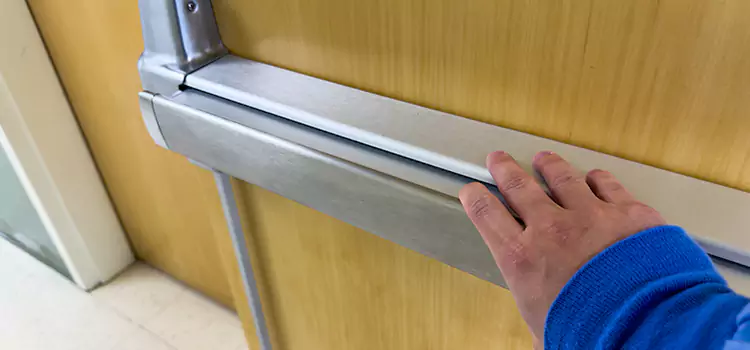 Installing a Push Bar on a Door Rose Hill