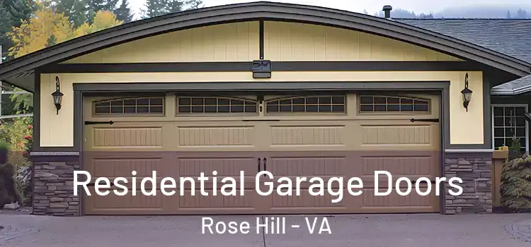  Residential Garage Doors Rose Hill - VA