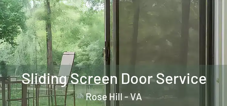 Sliding Screen Door Service Rose Hill - VA